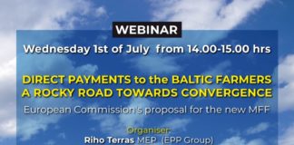Invitation: Webinar on Direct payments in the Baltic States